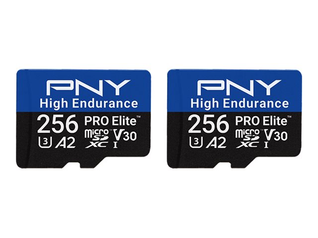 PNY microSD Pro Elite High Endurance 256GB Vorderansicht