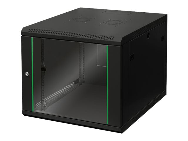 DIGITUS DN-19 09U-6/6-EC-SW Wandgehäuse Vorderansicht