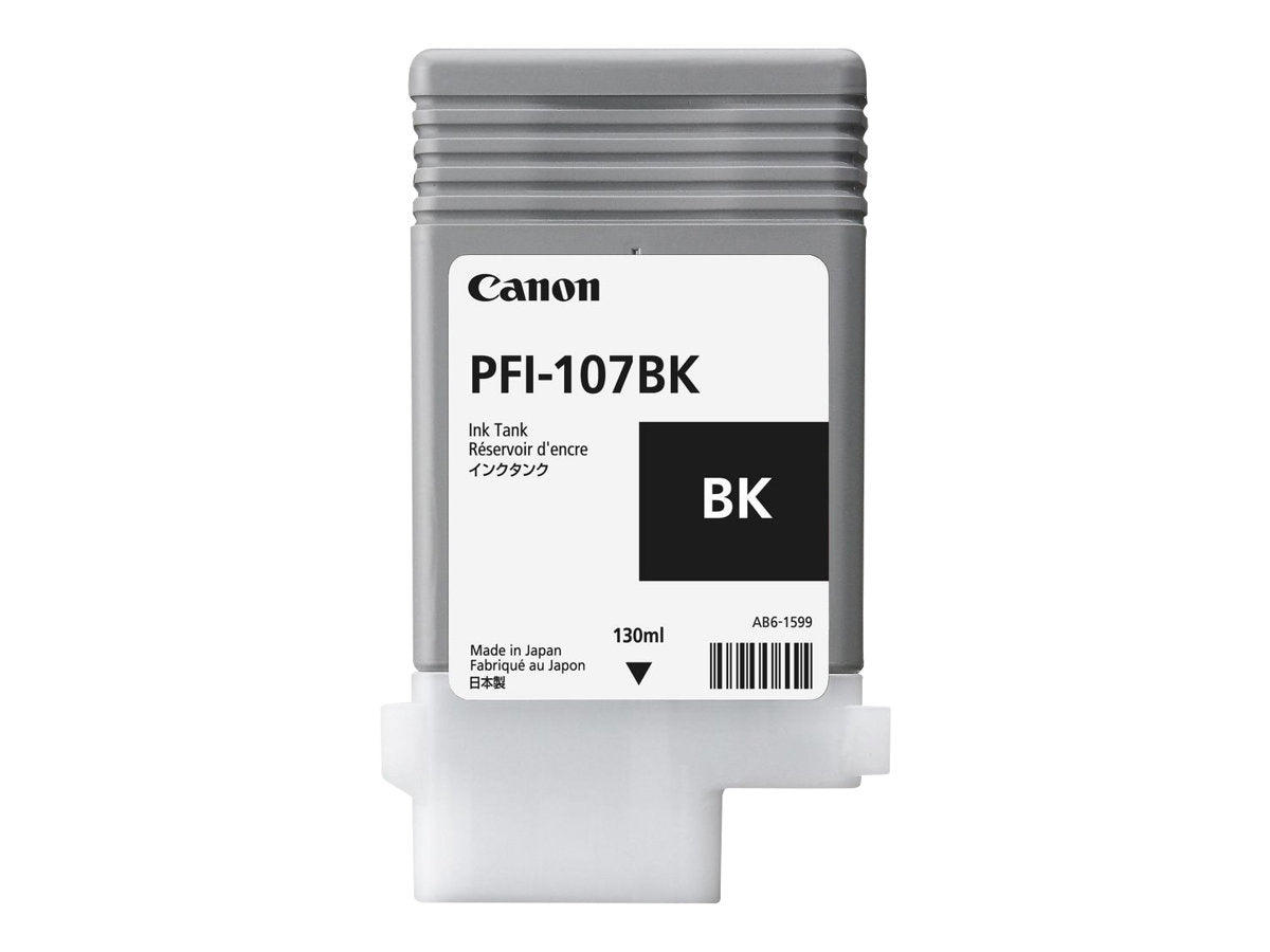 CANON PFI-107BK Tinte schwarz Vorderansicht