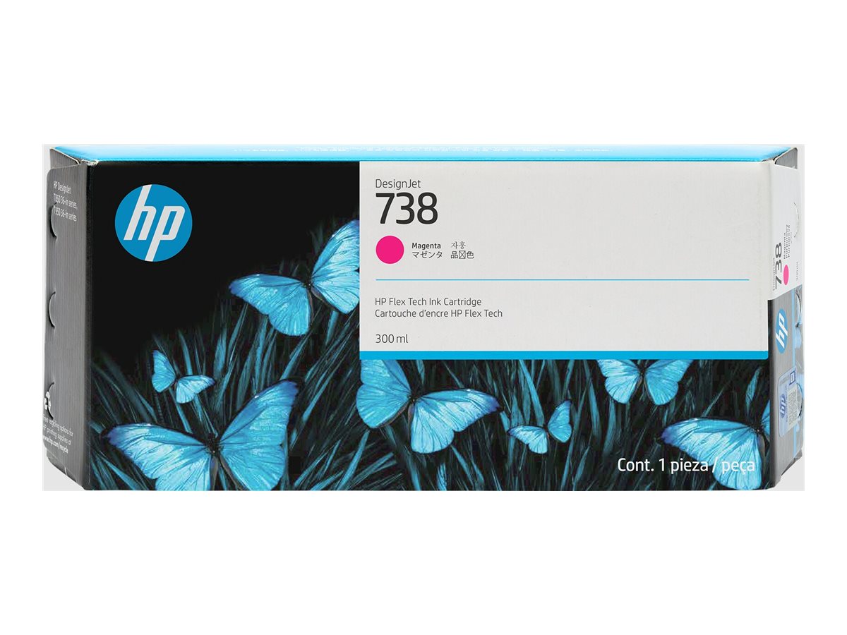 HP 738 300-ml Magenta DesignJet Ink Cartridge Detailansicht