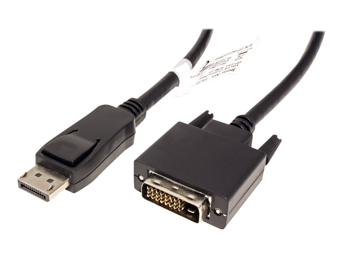 VALUE DisplayPort Kabel DP ST - DVI 24+1 ST schwarz 2m - Verpackung