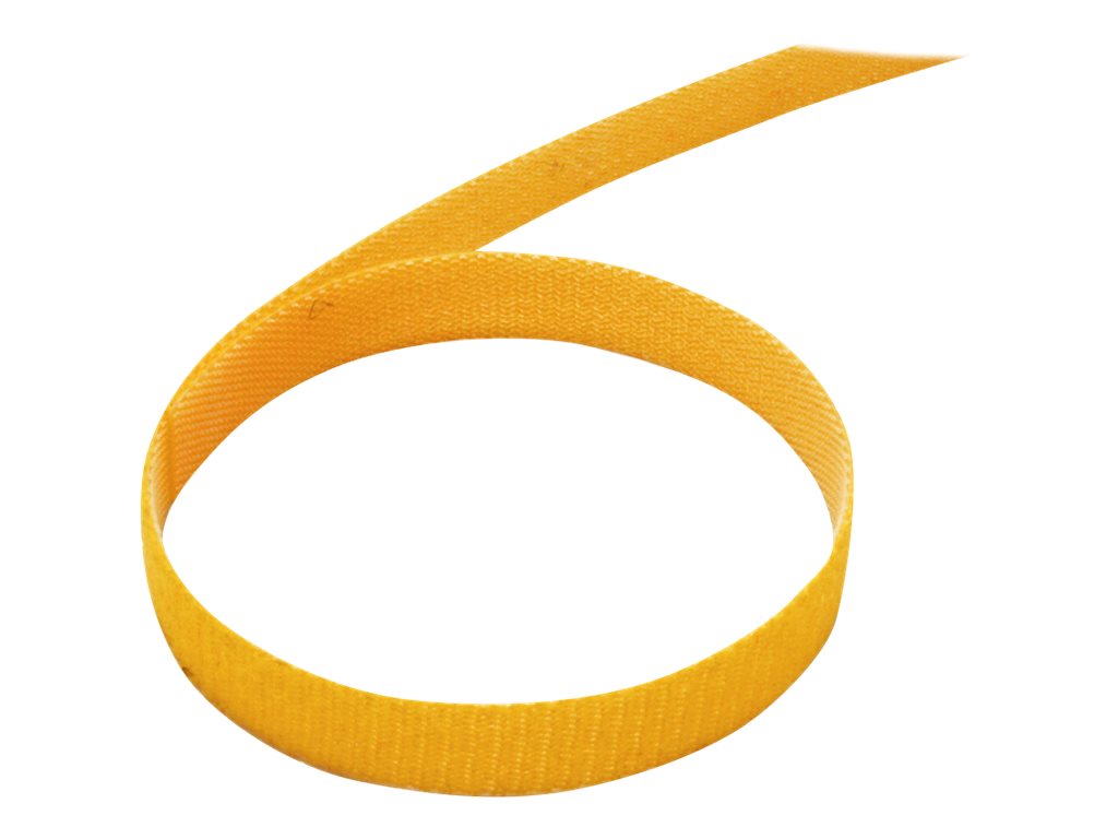VALUE Klettband auf Rolle 10mm gelb 25m - Verpackung