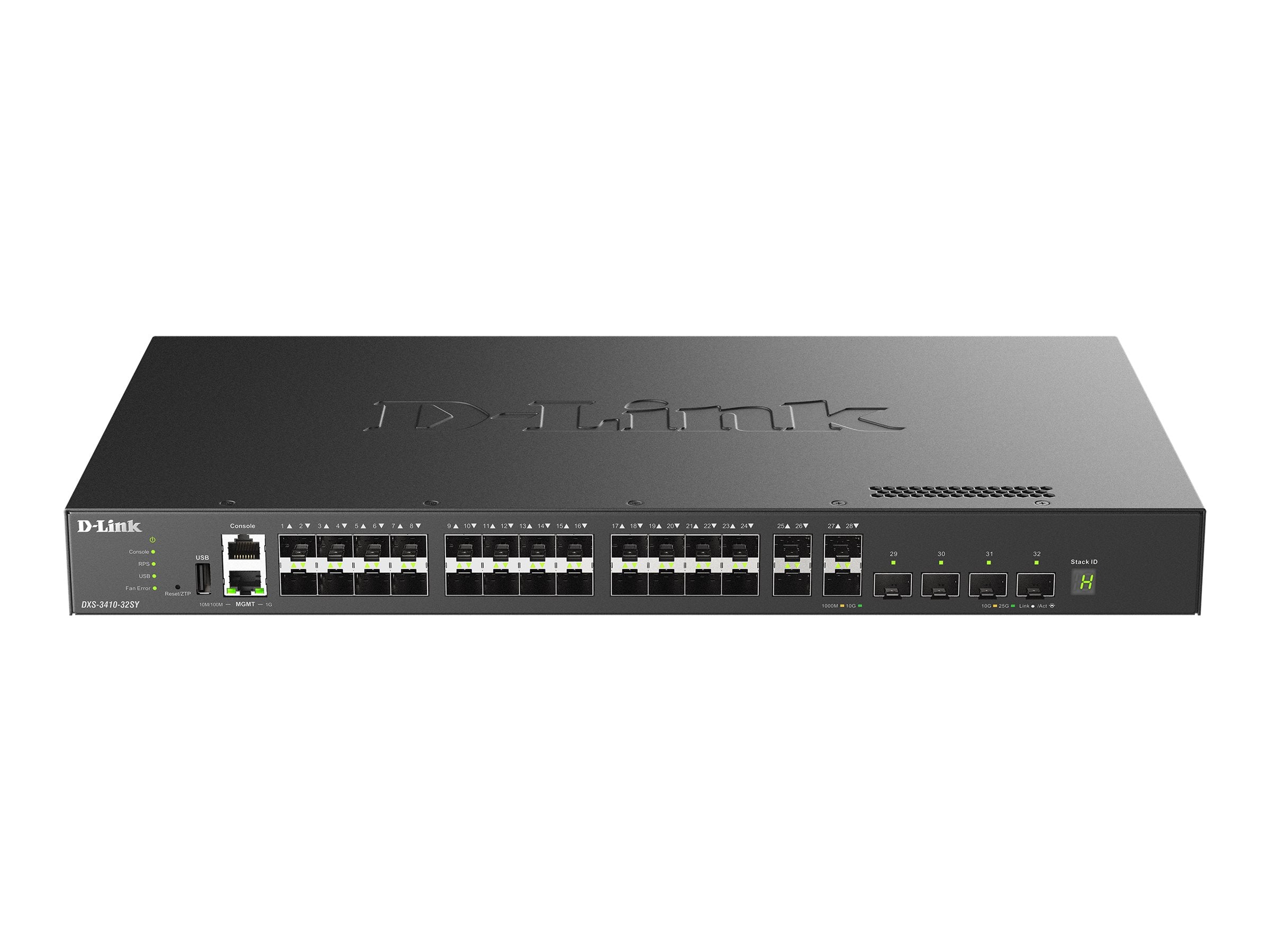 D-LINK DXS-3410-32SY/E 10G Layer 3 Stackable Managed Switch Vorderansicht