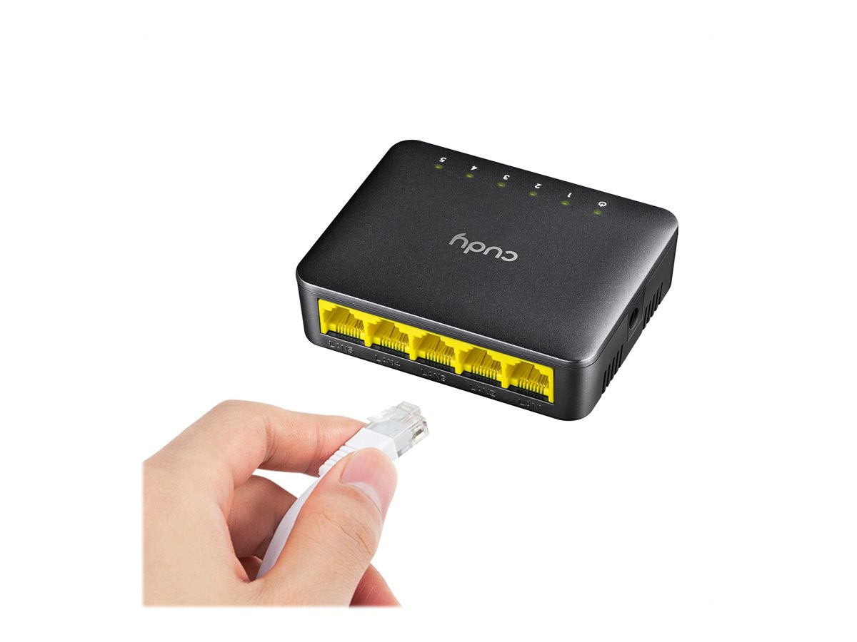 CUDY FS105D 5-Port 10/100 Desktop Switch Vorderansicht