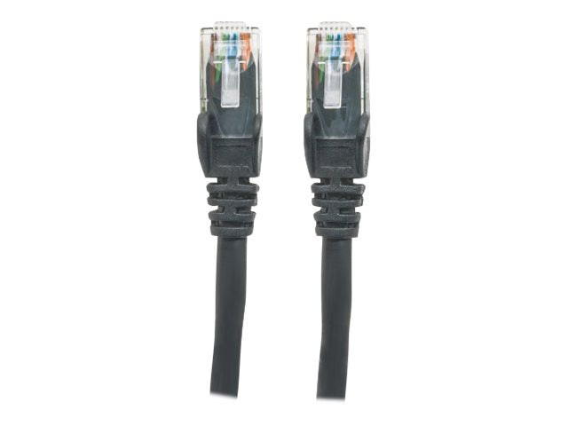 INTELLINET Netzwerkkabel Cat6 U/UTP CCA 2,0 m schwarz - Vorderansicht
