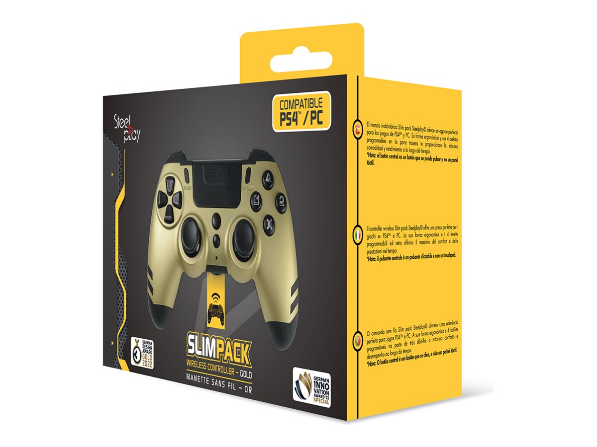 LEXIP X STEELPLAY Slim Pack Wireless Controller Gold Multi - Vorderansicht