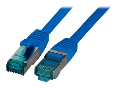 EFB RJ45 Patchkabel S/FTP Cat6A LSZH Blau 1m - Verpackung