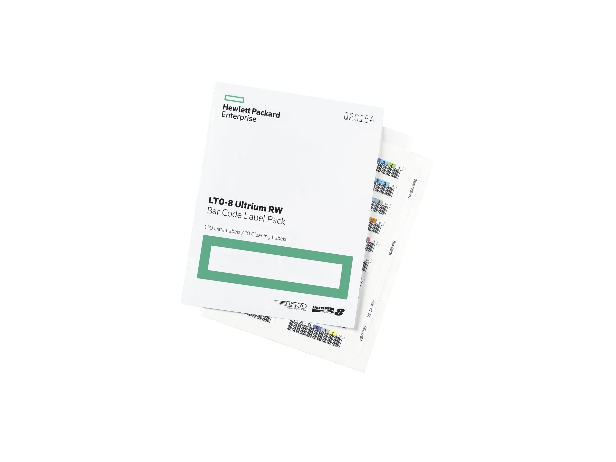 HPE LTO-8 Ultrium RW Bar Code Label Pack Vorderansicht