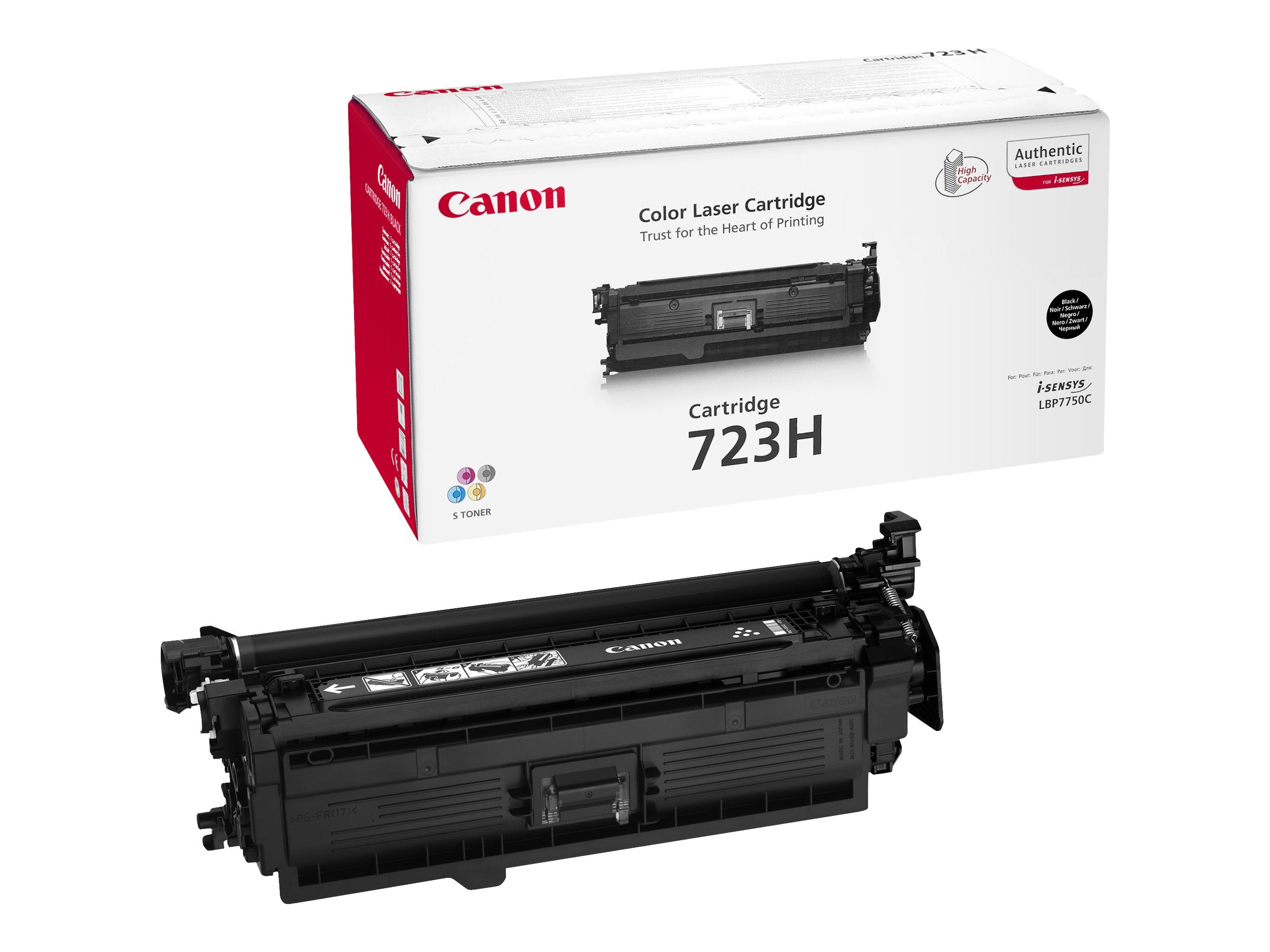CANON 723H Toner schwarz hohe Kapazität Vorderansicht