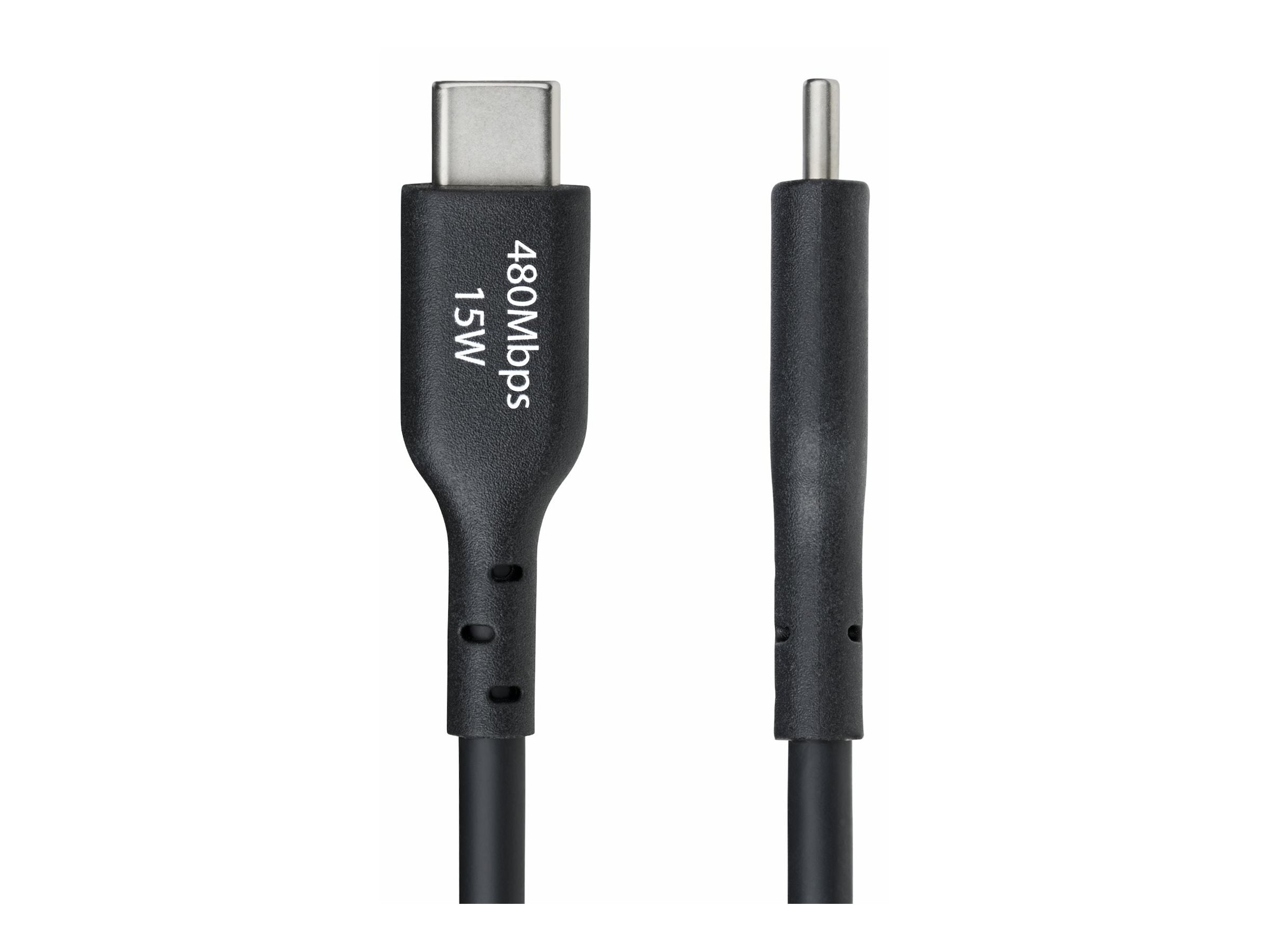 STARTECH.COM 3m USB-A auf USB-C Ladekabel USB-A auf Typ-C Ladekabel 3A Schnellladekabel USB 2.0 Datenubertragung Schwarz