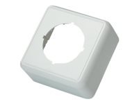 TELEGÄRTNER Aufputzrahmenset f. AMJ45 Dose alpinweiss