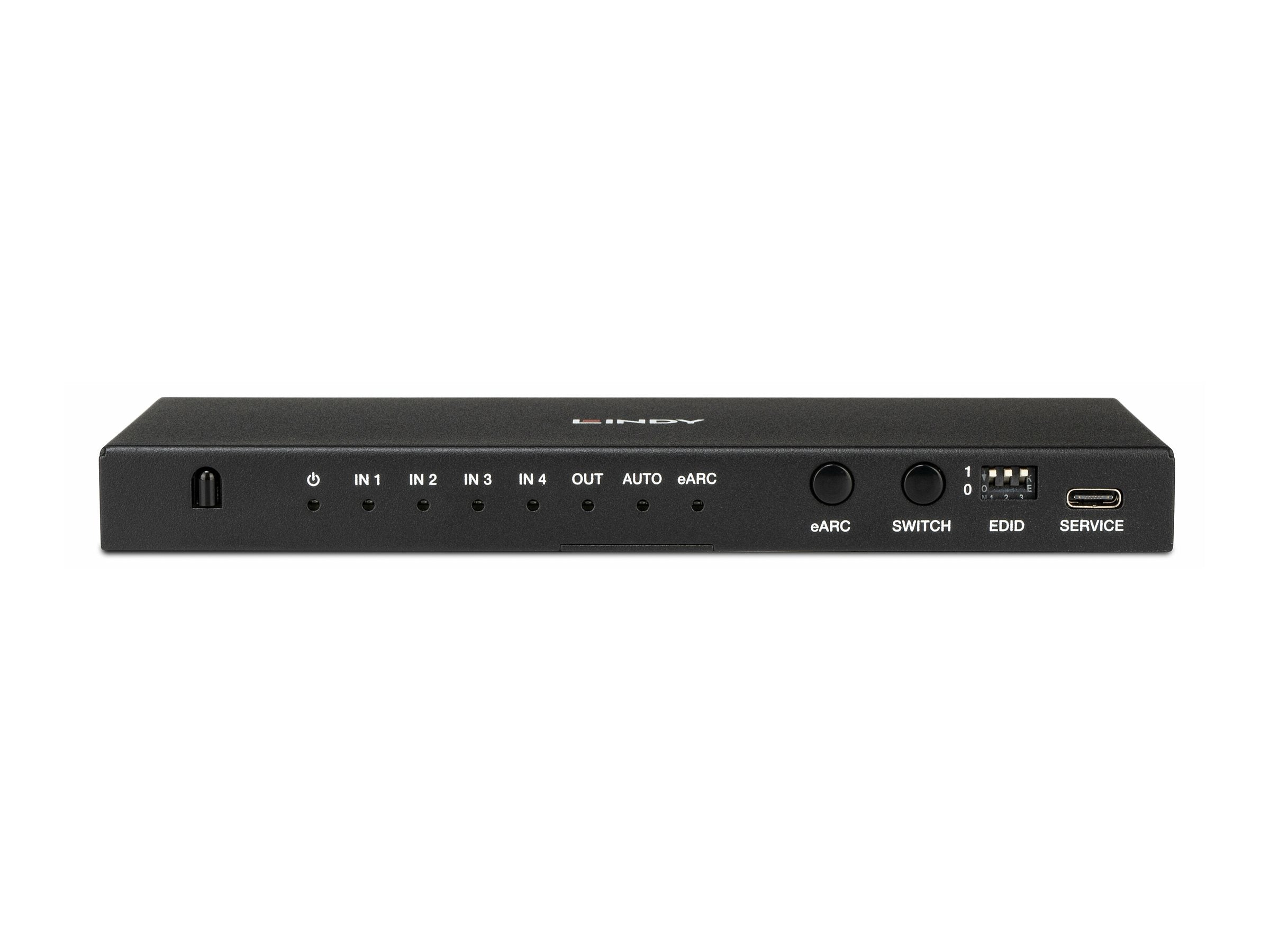 LINDY 4 Port HDMI 8K60 Switch mit eARC - Seitenansicht