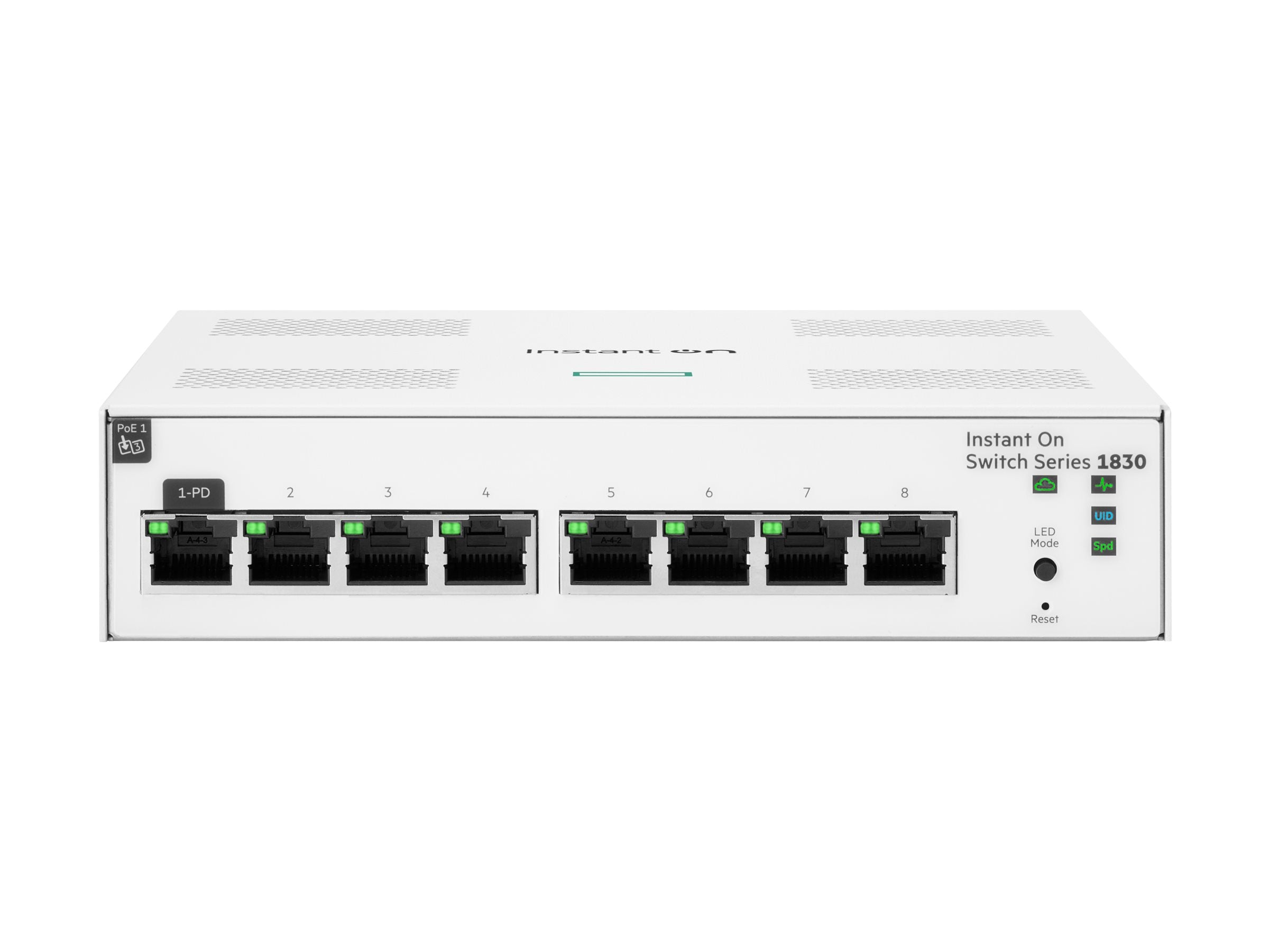ARUBA HPE Networking Instant On Switch 8p Gigabit Vorderansicht