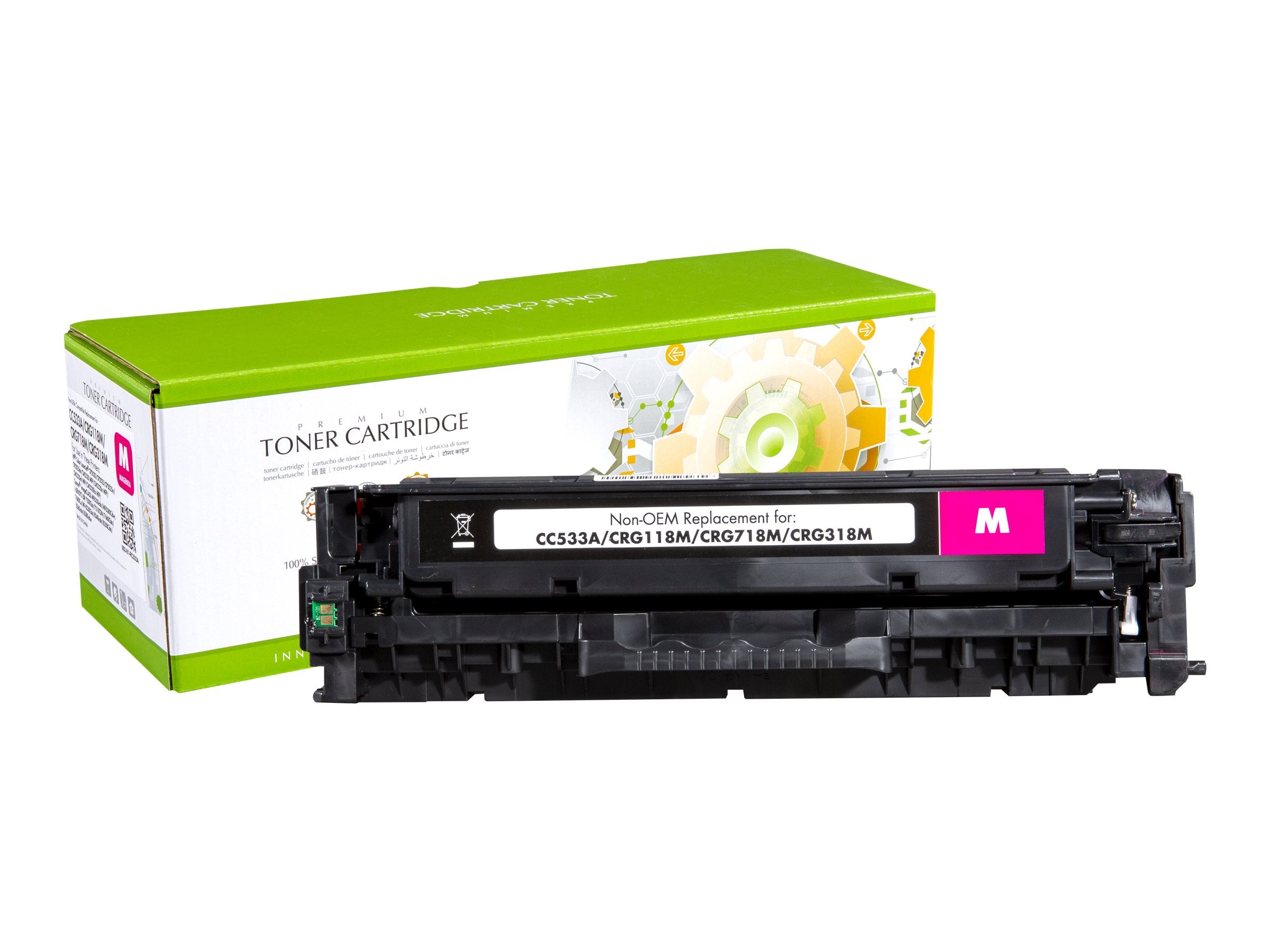 STATIC Tonerpatrone HP CC533A/Canon 2660B002 magenta Vorderansicht