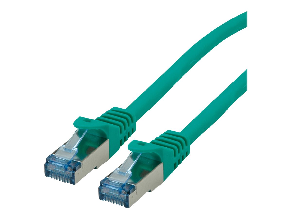 ROLINE Patchkabel Kat.6A S/FTP PiMF 1m - Vorderansicht