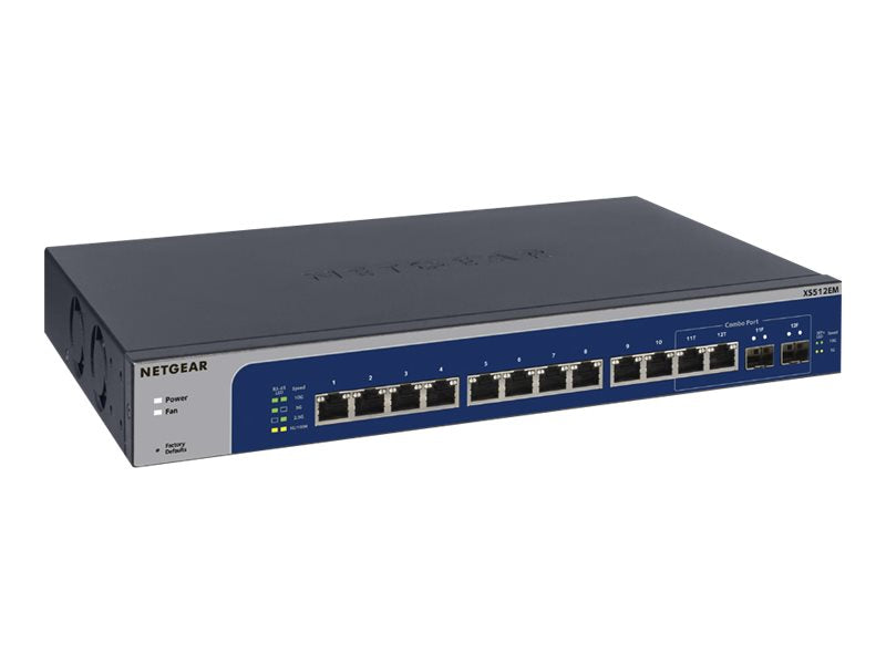 NETGEAR 12-Port 10-Gigabit Ethernet Smart Managed Switch Vorderansicht