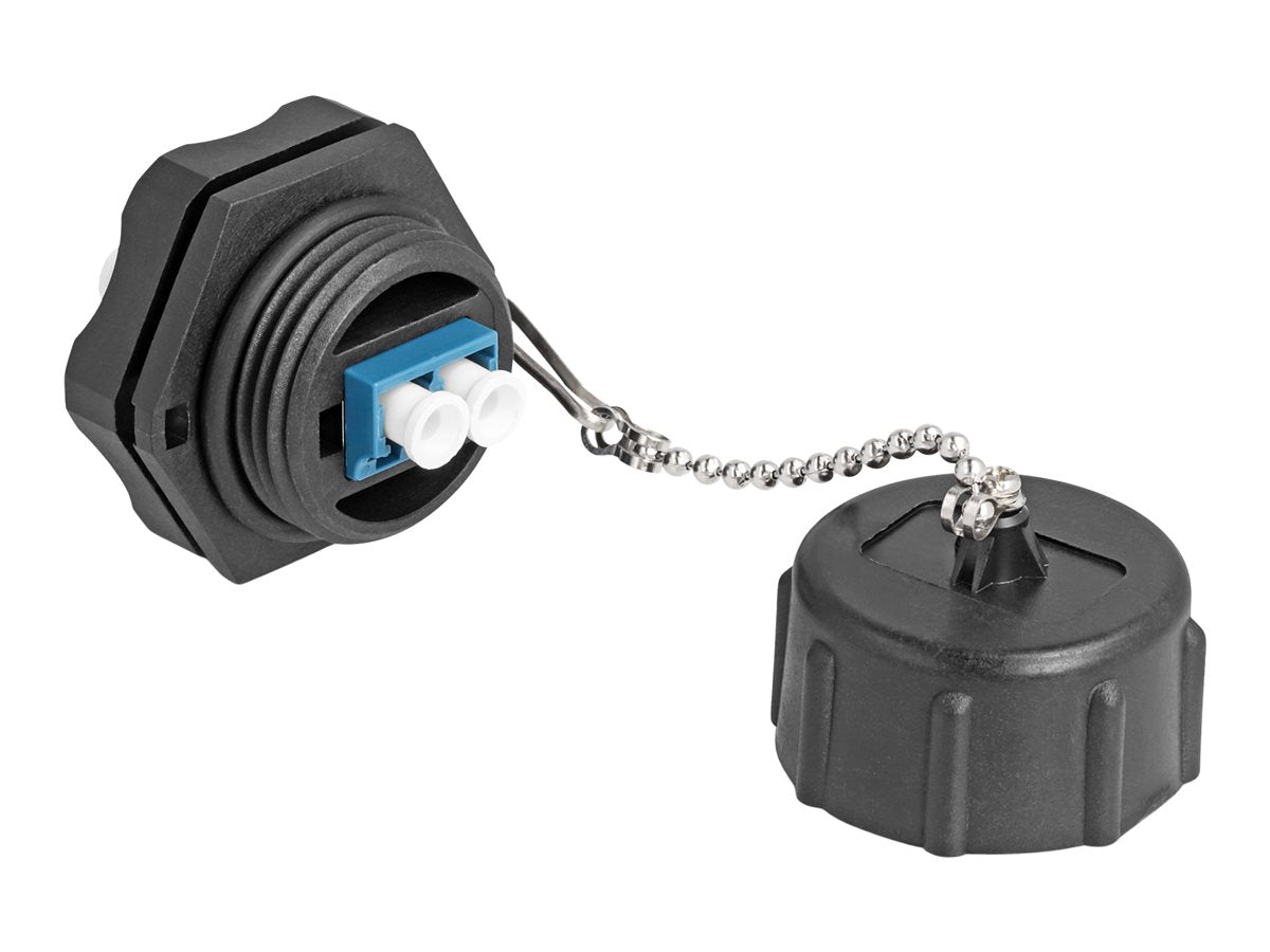 DELOCK LWL Einbaubuchse LC Duplex Vorderansicht