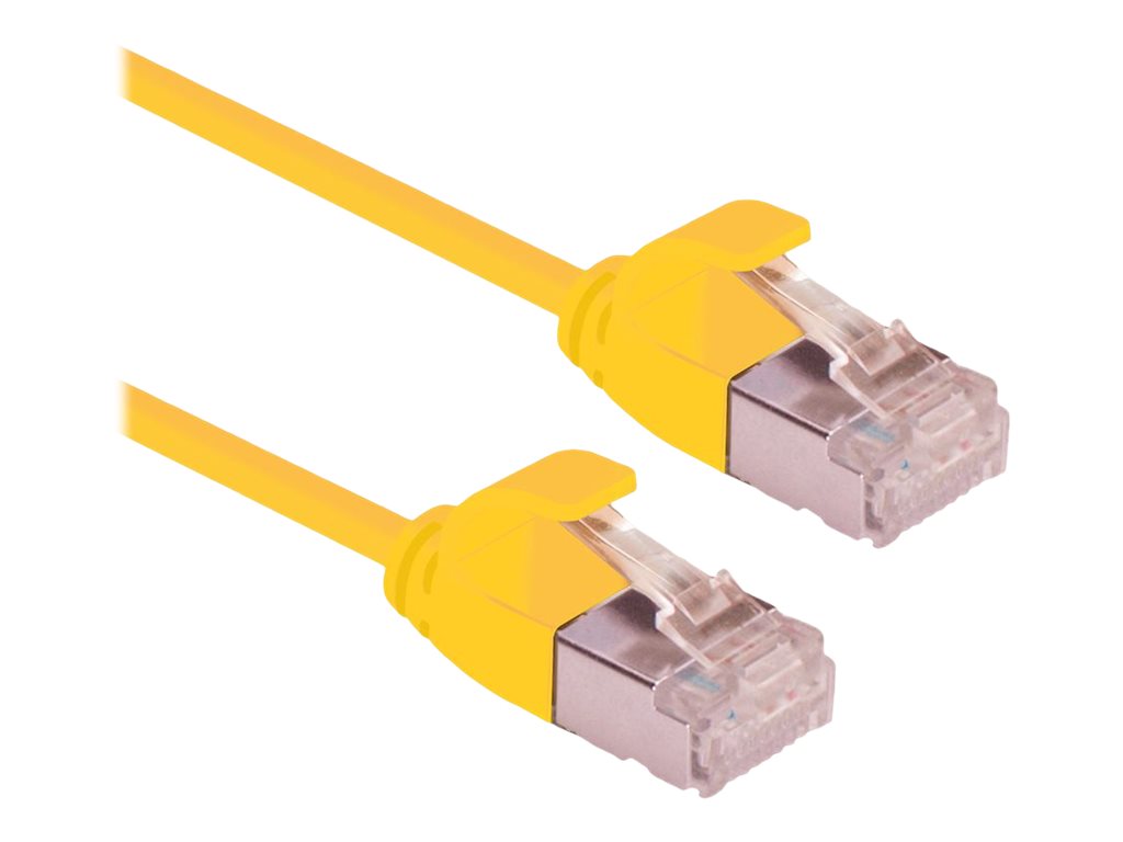 ROLINE U/FTP DataCenter Patchkabel Kat 6A Class EA LSOH slim gelb 2m - Detailansicht