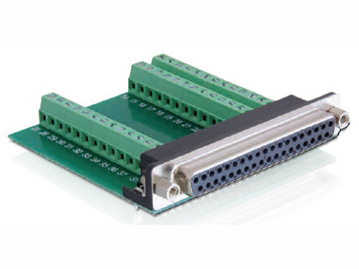 DELOCK Adapter Terminalblock > Sub-D 37Pin Bu - Vorderansicht
