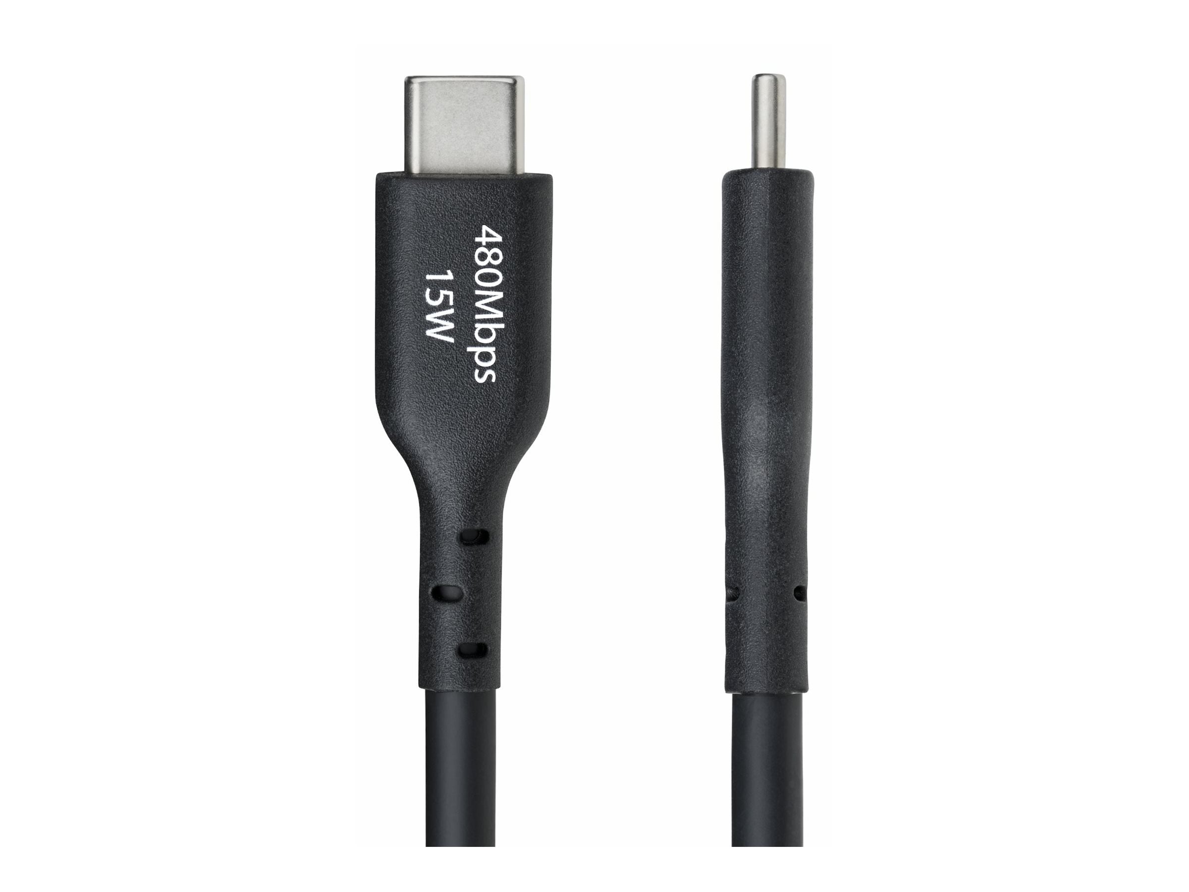 STARTECH.COM 4m USB-A auf USB-C Ladekabel USB-A auf Typ-C Ladekabel 3A Schnellladekabel USB 2.0 Datenubertragung Schwarz