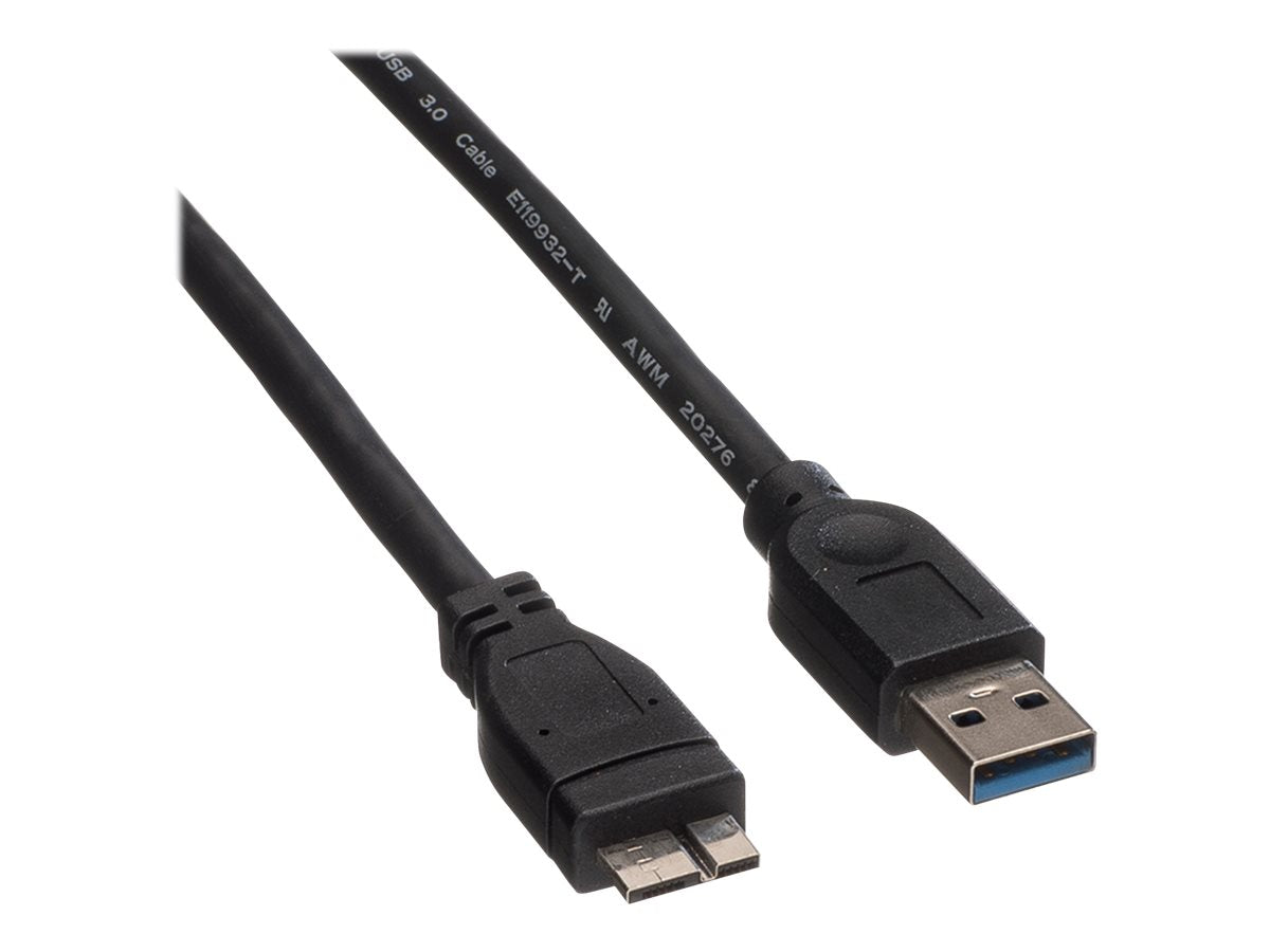ROLINE USB 3.2 Gen 1 Kabel A ST - Micro A ST schwarz 2m Detailansicht