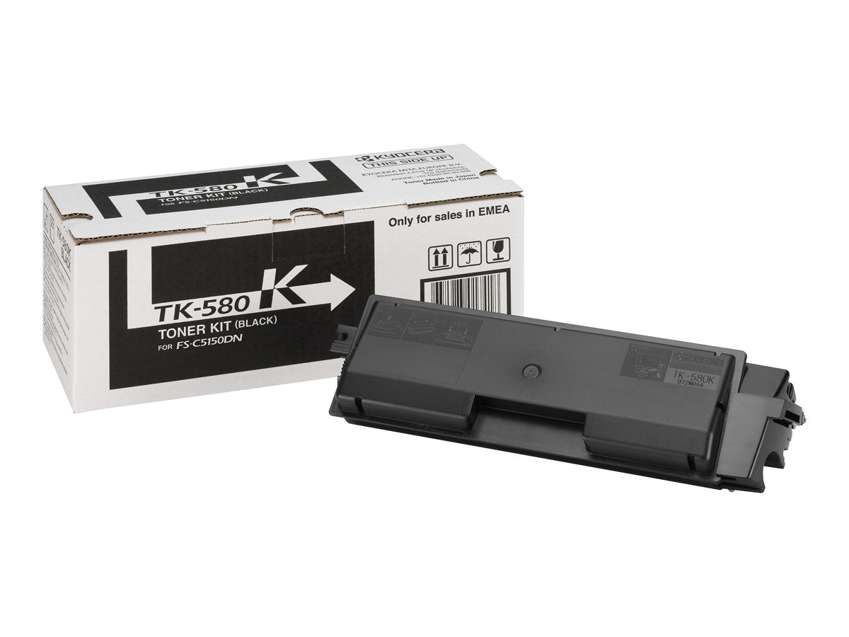 KYOCERA TK-580K Toner schwarz Vorderansicht