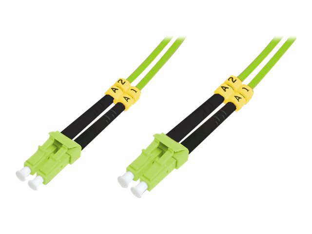 DIGITUS LWL Patchkabel Duplex LC zu LC MM OM5 50/125 7m Verpackung