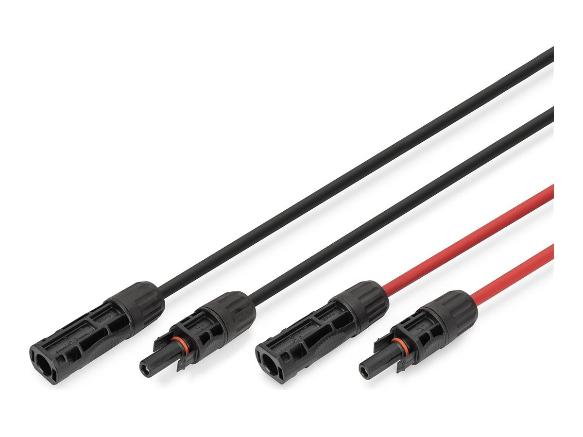 DIGITUS Solar Verlängerungskabel 6 sqmm MC4 Stecker 3m 6sqmm halogen-frei UV-res. flex IP67 2 Stk.
