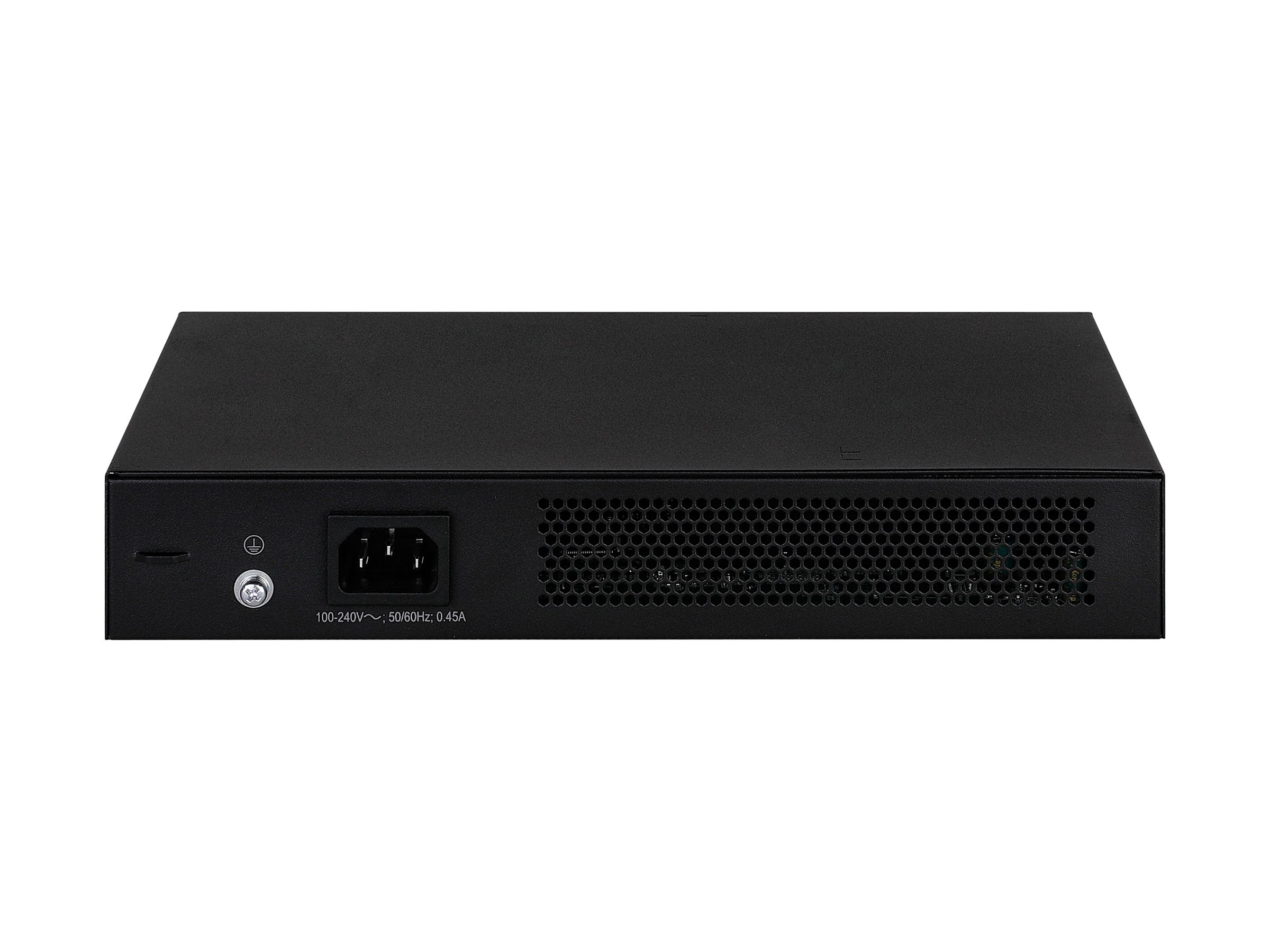 ARUBA HPE 5140 8G 2SFP 2GT EI Switch Rückansicht