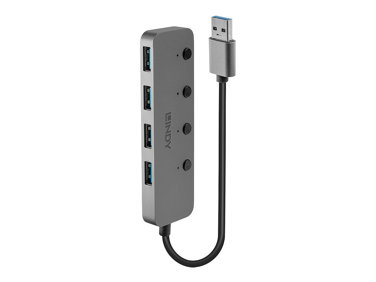 LINDY 4 Port USB 3.0 Hub Detailansicht