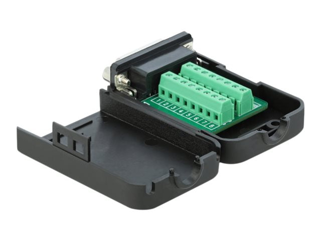 DELOCK Sub-D15 Buchse zu Terminalblock Adapter Detailansicht