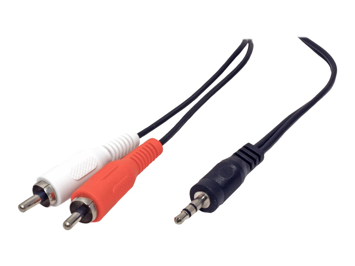 VALUE 3,5mm ST-zu-Cinch 2x ST Kabel 1,5m - Vorderansicht