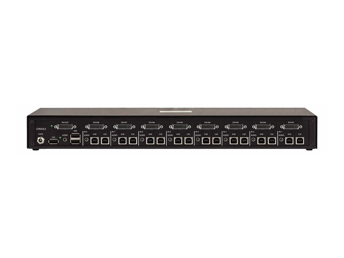 STARTECH.COM 8-Port Secure KVM Switch DVI NIAP 4.0 Zertifizierter Desktop KVM Umschalter CAC Port 8 PCs 1monitor