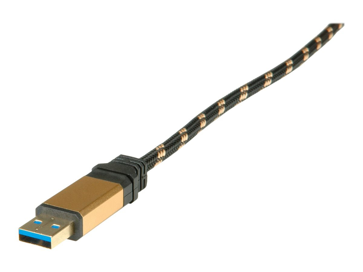 ROLINE GOLD USB 3.2 Gen 1 Kabel A-C ST/ST 0,5m Vorderansicht