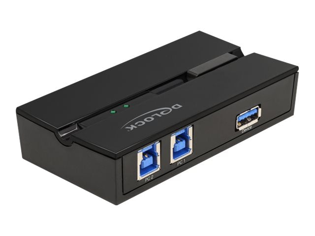 DELOCK USB 3.0 Switch für 2 PC an 1 Gerät - Vorderansicht