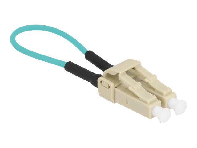 DELOCK LWL Loopback Adapter LC/OM3 Multimode beige - Vorderansicht