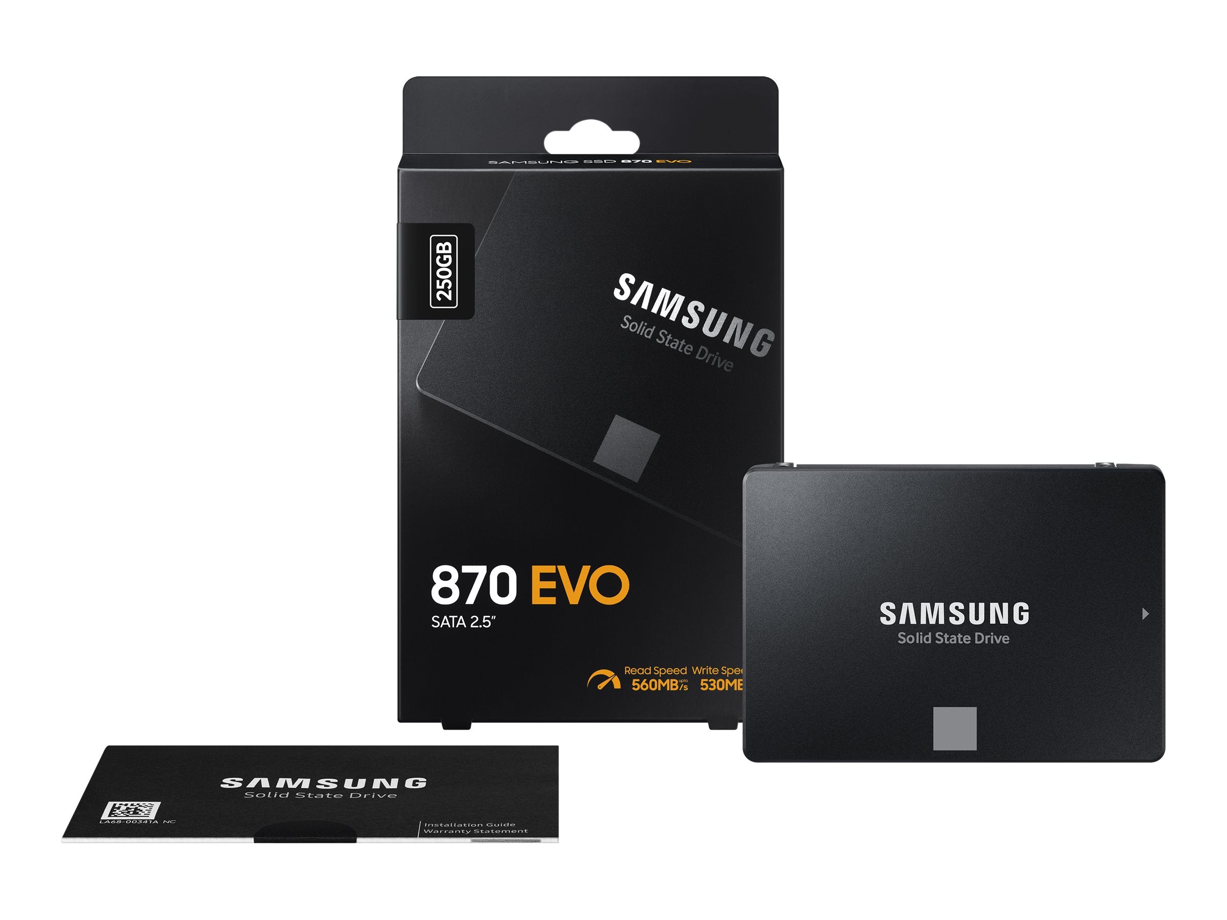 SAMSUNG 870 EVO SSD 250GB Seitenansicht