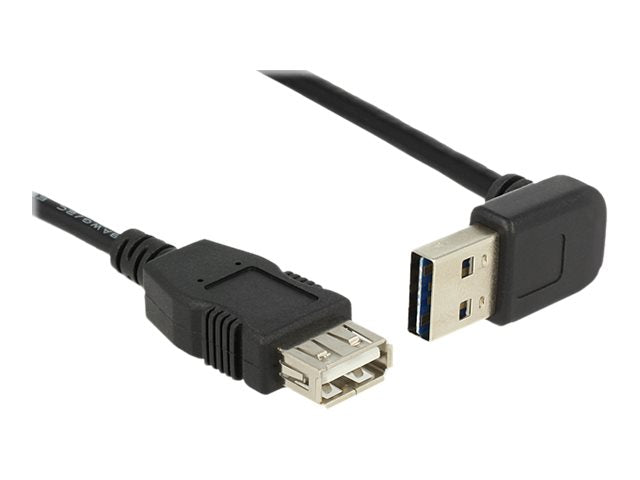 DELOCK Kabel EASY USB 2.0-A oben/unten gewinkelt Stecker - Vorderansicht