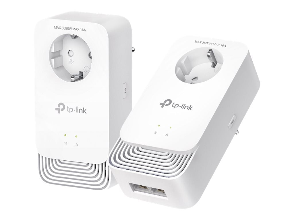 TP-LINK PG2400P Kit G.hn2400 Passthrough Powerline MIMO 2+2 Gigabit Ethernet-Ports