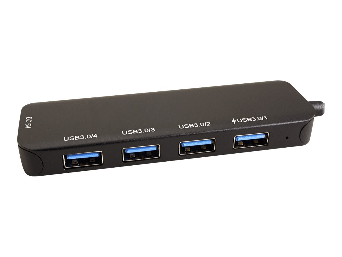 VALUE USB 3.2 Gen 1 Hub 4fach Typ C Anschlusskabel Vorderansicht