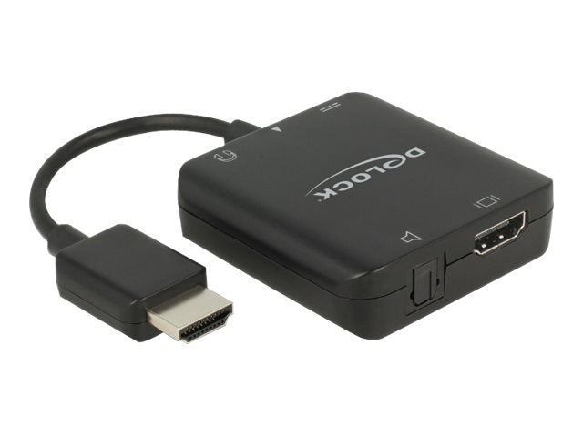 DELOCK HDMI Audio Extractor 4K 60 Hz kompakt - Vorderansicht