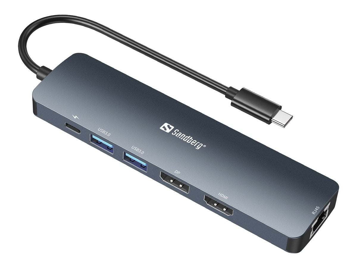 SANDBERG USB-C 8K Display Dock Verpackung