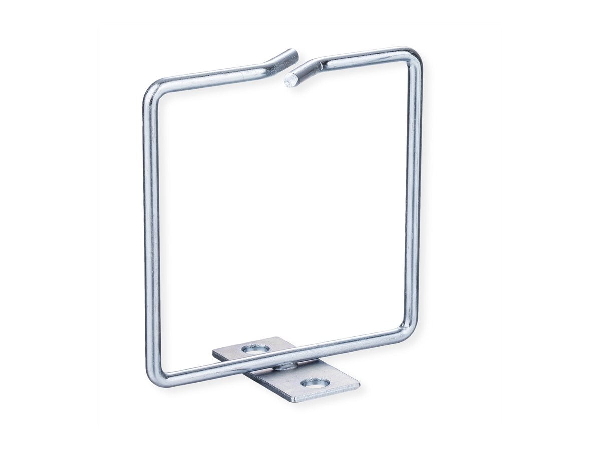 ROLINE Kabelöse 80x80mm Metall Kabeleinfuhrung vorn - Vorderansicht