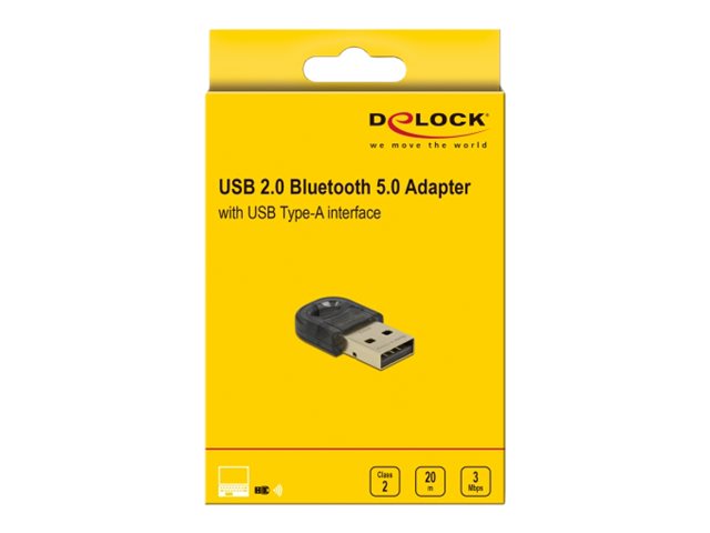 DELOCK USB 2.0 Bluetooth 5.0 Mini Adapter Detailansicht