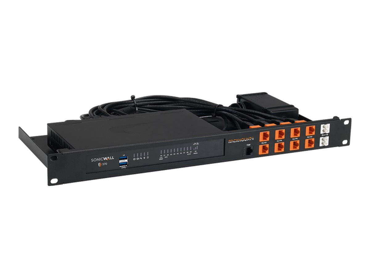RACKMOUNT SonicWall TZ280/TZ380W/TZ480/TZ570W/TZ580/TZ670/TZ680 Montagesatz für Netzwerkgeräte - Vorderansicht