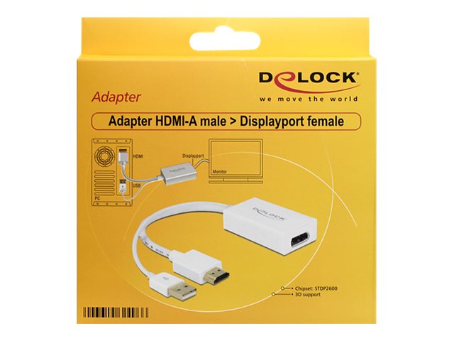 DELOCK Adapterkabel HDMI-A St > Displayport Buchse - Verpackung