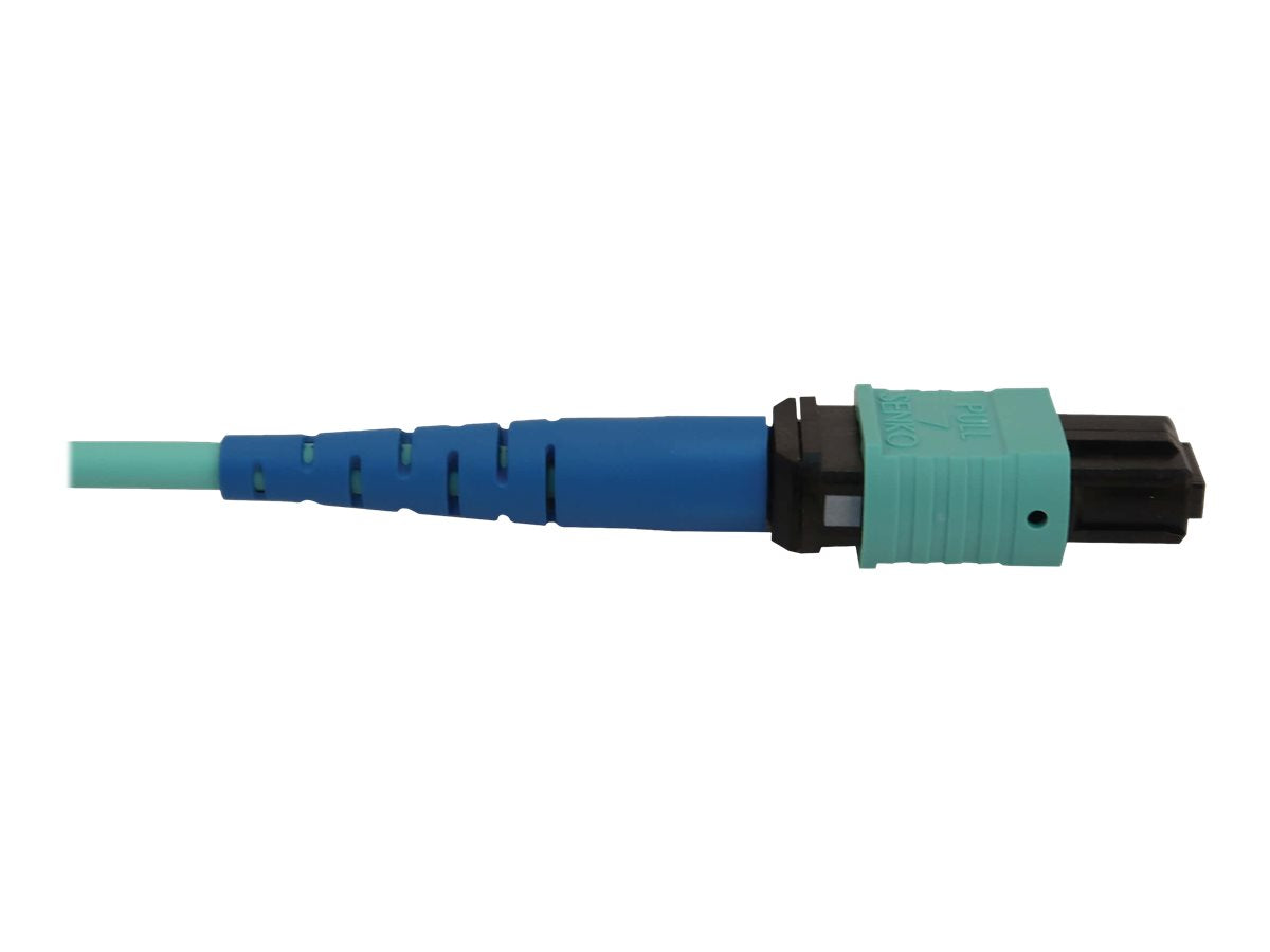 EATON TRIPPLITE 40/100/400G Multimode 50/125 OM3 Fiber Optic Cable 24F MTP/MPO-PC F/F LSZH Aqua 5m 16