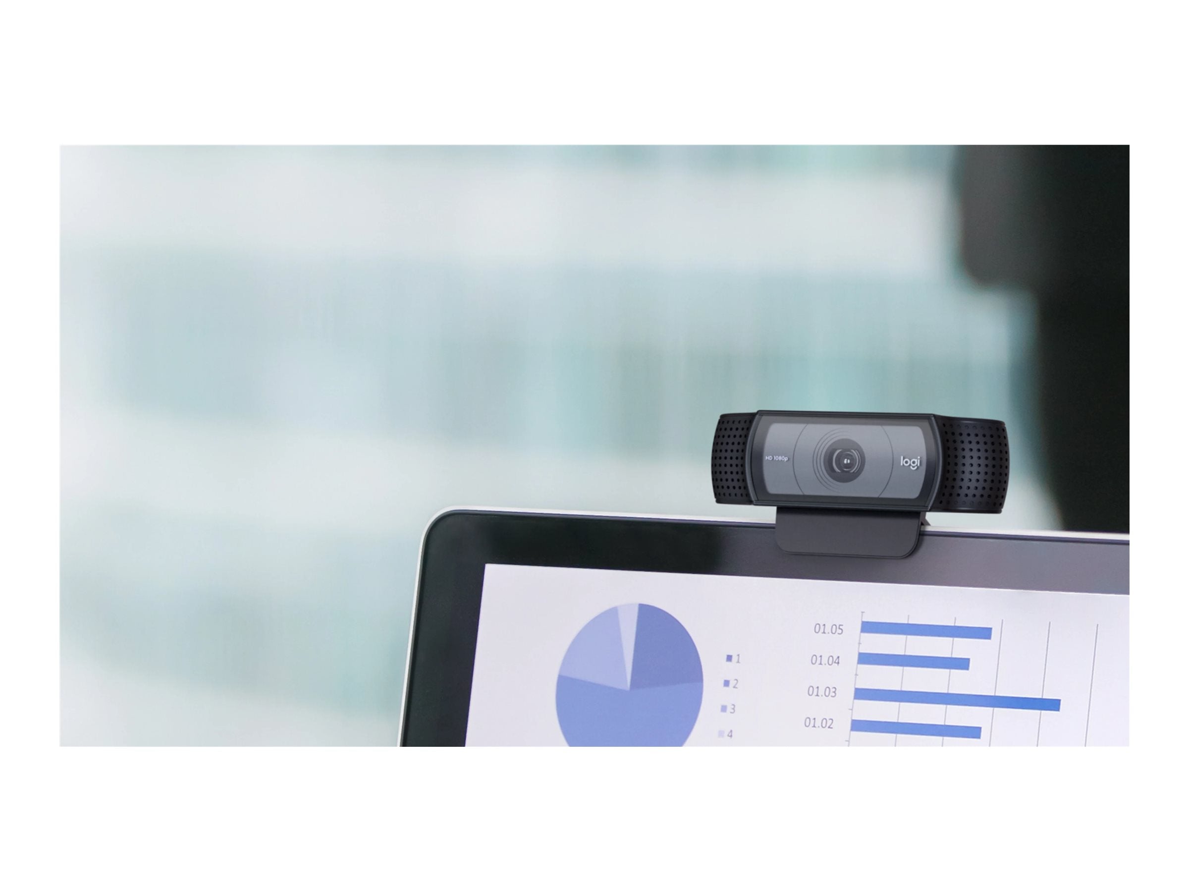 LOGITECH C920e Webcam Vorderansicht
