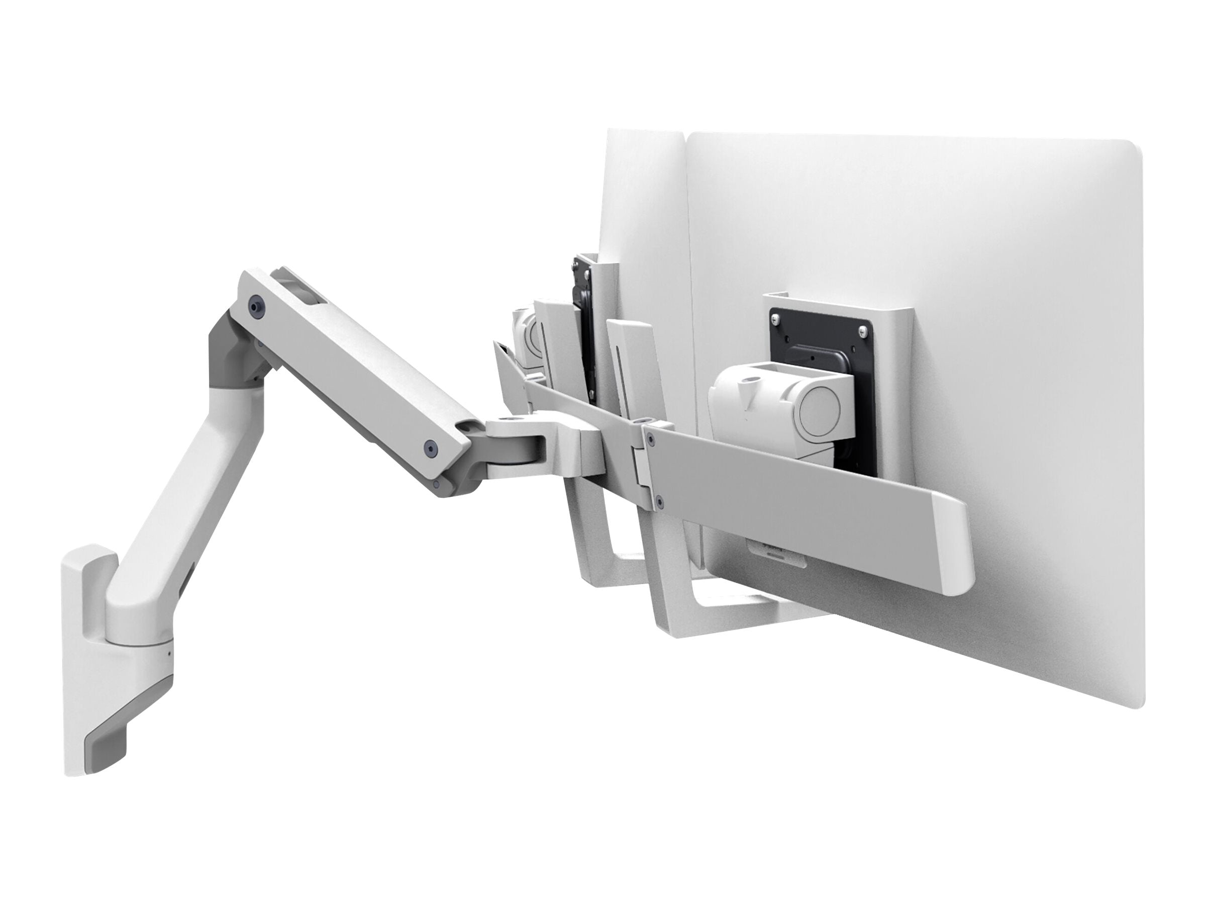 Vorderansicht der ERGOTRON HX dual Monitor Wandhalterung