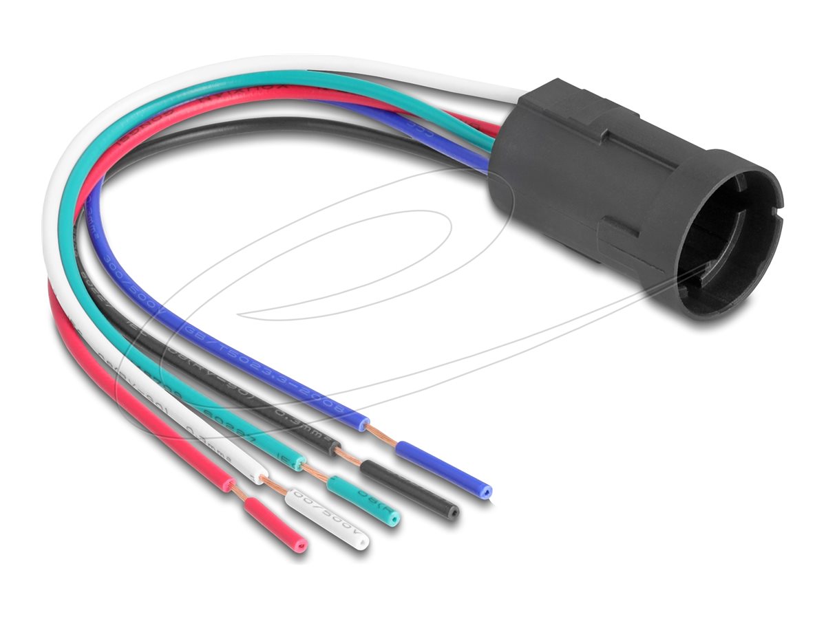 DELOCK Fassung für 19mm 5 Pin Taster oder Schalter - Vorderansicht